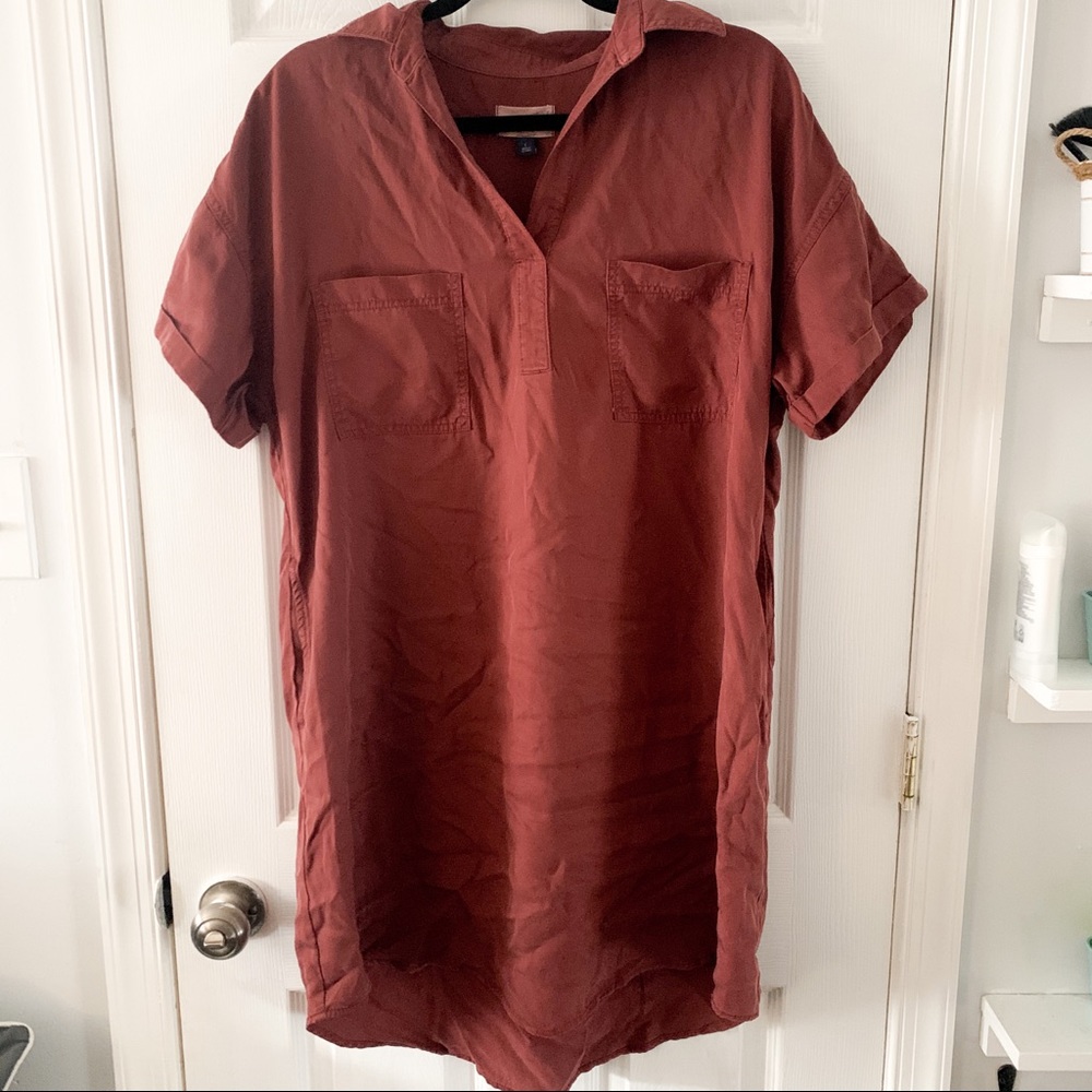 Plaid-style T-shirt Dress; PERFECT Fall Dress
